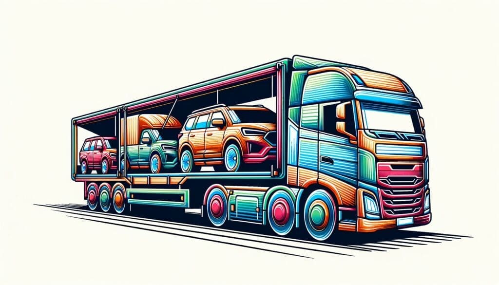 enclosed trailer vehicle transport